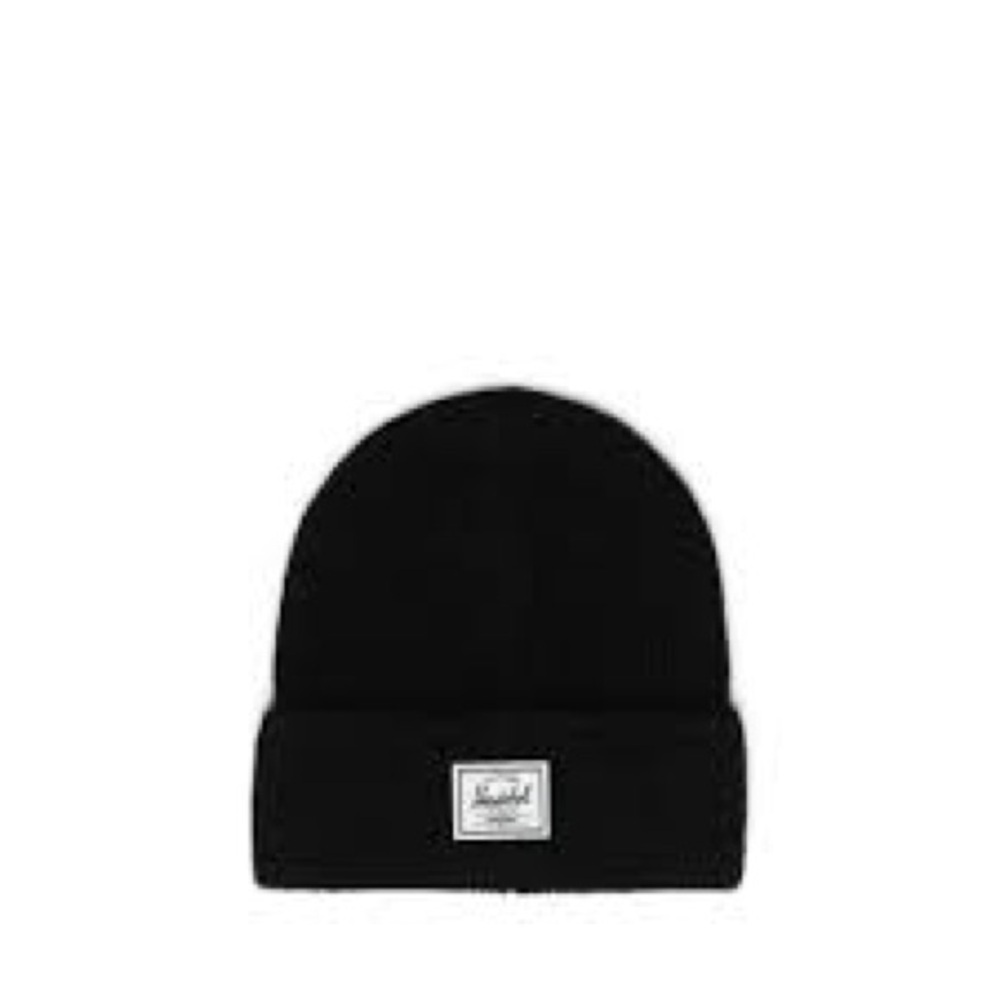 Herschel Black Super Soft Beanie Cap